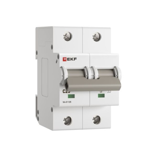 Авт. выкл. ВА 47-125 2P 25А (C) 15кА PROXIMA EKF Авт. выкл. ВА 47-125 2P 25А (C) 15кА PROXIMA EKF