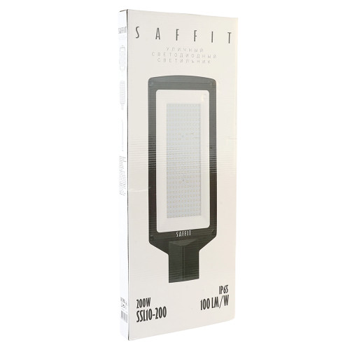 Светодиодный уличный консольный светильник SAFFIT SSL10-200 200W 5000K 230V, черный Светодиодный уличный консольный светильник SAFFIT SSL10-200 200W 5000K 230V, черный