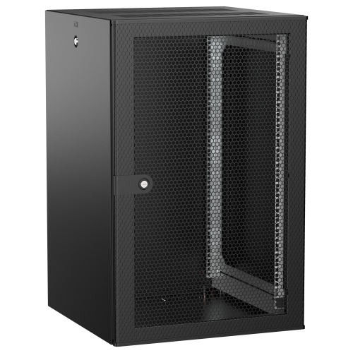ITK UNITBOX W Шкаф настенный 18U 600х600мм дверь перфорированная черный