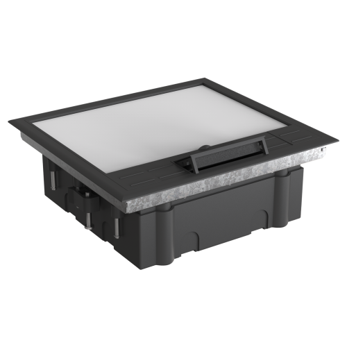 MultiDesk Люк на 12 модулей IP40 для фальшпола с монтажной коробкой, тип MDK10