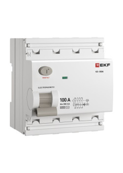 ВДТ ВД-100N 4P 100А 300мА AC эл-мех 6кА PROXIMA EKF