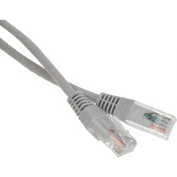 Патч-корд Lanmaster TWT-45-45-1.0-GY UTP RJ-45 вил.-вилка RJ-45 кат.5E 1м серый ПВХ (уп.:1шт)