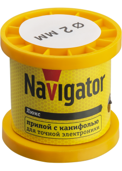 Припой 93 084 NEM-Pos02-61K-2-K100 (ПОС-61; катушка; 2мм; 100 г) Navigator 93084