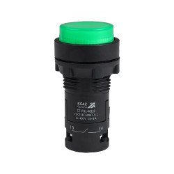 Кнопка с фиксацией с подсветкой OptiSignal Compact D22 C7-PHL-M301 зеленая 1НЗ 230 В AC XB7NJ03M2
