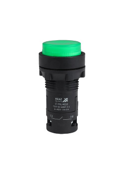 Кнопка с фиксацией с подсветкой OptiSignal Compact D22 C7-PHL-M301 зеленая 1НЗ 230 В AC XB7NJ03M2