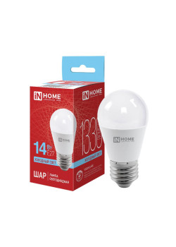 Лампа светодиодная LED-ШАР-VC 14Вт 230В E27 6500К 1330лм IN HOME 4690612047836
