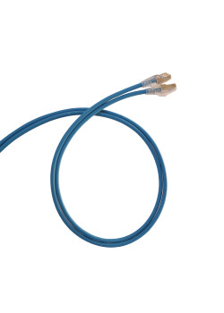 Шнур коммутационный HD RJ 45 - категория 6 - F/UTP - LSZH - экранированный - 1 м - голубой