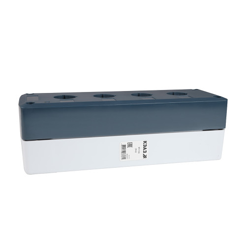 Корпус кнопочного поста КП-104 серый 4 отв. IP40 КЭАЗ