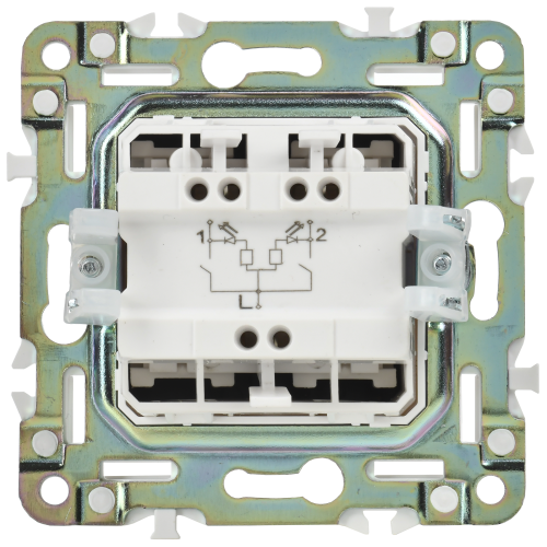 SKANDY Выключатель 2-клавишный проходной с индикацией 10А SK-V10Bl черный IEK SKANDY Выключатель 2-клавишный проходной с индикацией 10А SK-V10Bl черный IEK