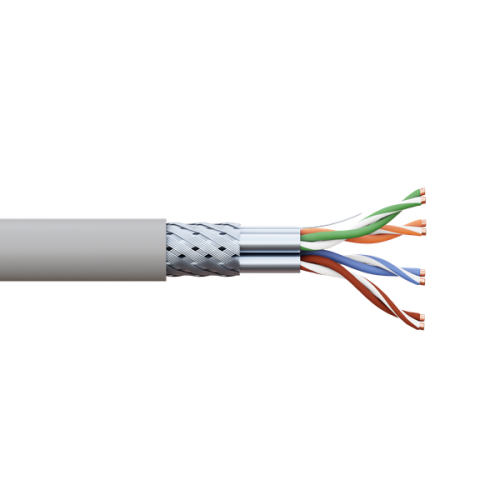 Витая пара TERACOM CS Cat.6A S/FTP 4 п. solid 0,57мм LSZH нг(А)-HF сер. (305м) Витая пара TERACOM CS Cat.6A S/FTP 4 п. solid 0,57мм LSZH нг(А)-HF сер. (305м)