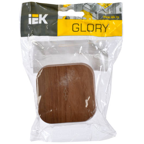GLORY Выключатель 1-клавишный для открытой установки проходной 10А ВСп10-1-0-ХД дуб IEK GLORY Выключатель 1-клавишный для открытой установки проходной 10А ВСп10-1-0-ХД дуб IEK