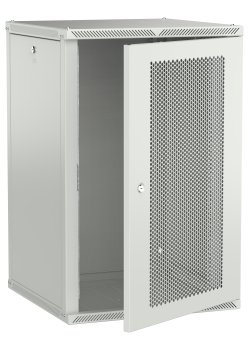 ITK LINEA W Шкаф настенный 18U 600х600мм дверь перфорированная серый 2.0