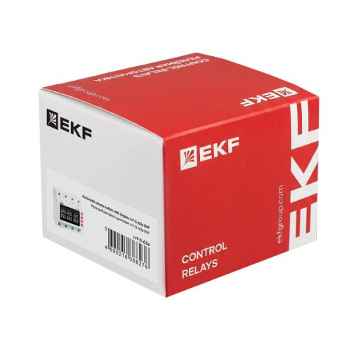 Реле выбора фаз с дисплеем RVF-3-63А EKF Реле выбора фаз с дисплеем RVF-3-63А EKF