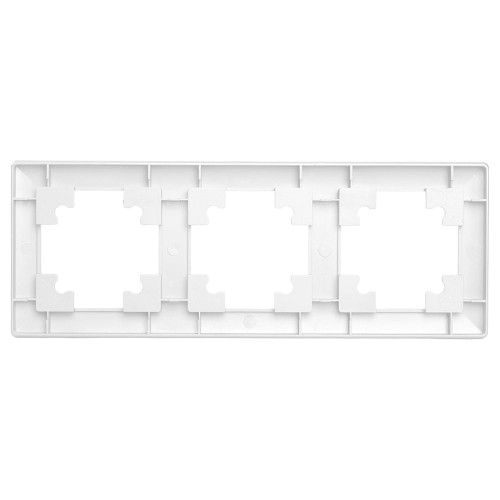 Рамка STEKKER, PFR00-7003-01 3-местная, пластик, серия Катрин, белый Рамка STEKKER, PFR00-7003-01 3-местная, пластик, серия Катрин, белый