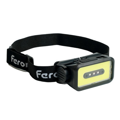 Фонарь налобный FERON TH2315 c аккумулятором 5W, 2000mAh IP44, USB type-C, ABS пластик Фонарь налобный FERON TH2315 c аккумулятором 5W, 2000mAh IP44, USB type-C, ABS пластик
