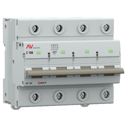 AV-125 4P 125A (C) 10kA EKF AVERES AV-125 4P 125A (C) 10kA EKF AVERES