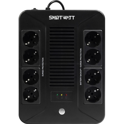 Источник бесперебойного питания Smartwatt SAFE PRO 800 480Вт 800ВА черный