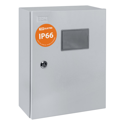 Корпус металлический ЩУ-1ф/1-0-12 IP66 (ЩУРН-1/12 IP66) (395х310х165) TDM Корпус металлический ЩУ-1ф/1-0-12 IP66 (ЩУРН-1/12 IP66) (395х310х165) TDM