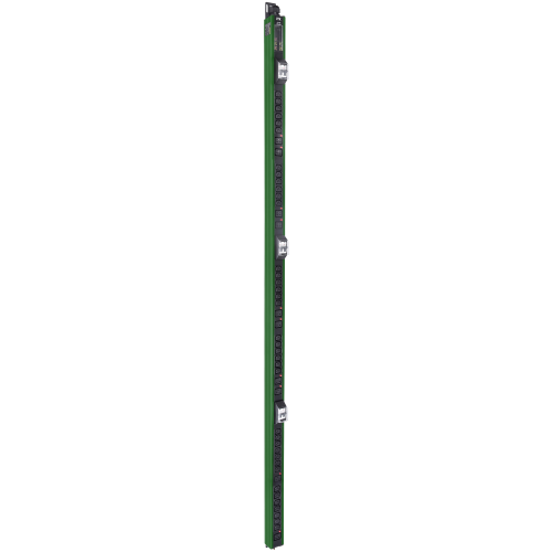 ITK BASE PDU вертикальный PV1113 45U 3 фазы 32А 38 розеток C13 + 10 розеток C19 с клеммной колодкой и кабелем 6м вилка IEC60309 (промышленная) зелёный