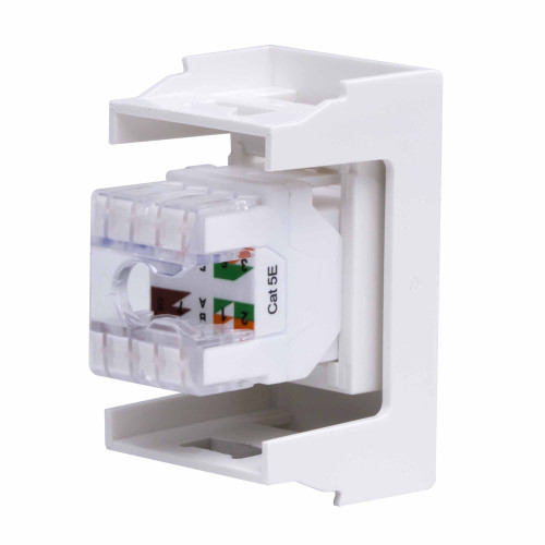 Компьютерная розетка RJ-45, кат. 5е, 8P8C, ЭУИ Вива (Viva), белая, 1модуль Компьютерная розетка RJ-45, кат. 5е, 8P8C, ЭУИ Вива (Viva), белая, 1модуль
