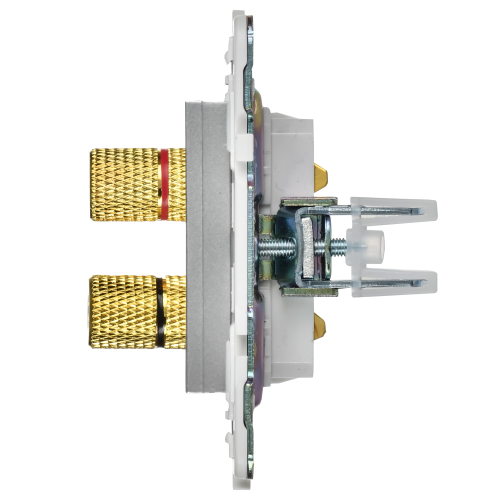 SKANDY Аудиорозетка 4-местная SK-A01S серебряный IEK