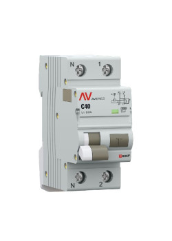 АВДТ DVA-10 1P+N 40А х-ка C 30мА тип AС эл-мех. 10кА AVERES EKF