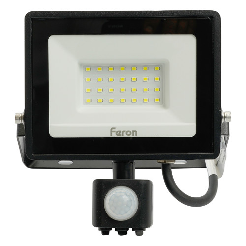 Светодиодный прожектор Feron с датчиком LL-907 IP65 30W 6400K Светодиодный прожектор Feron с датчиком LL-907 IP65 30W 6400K