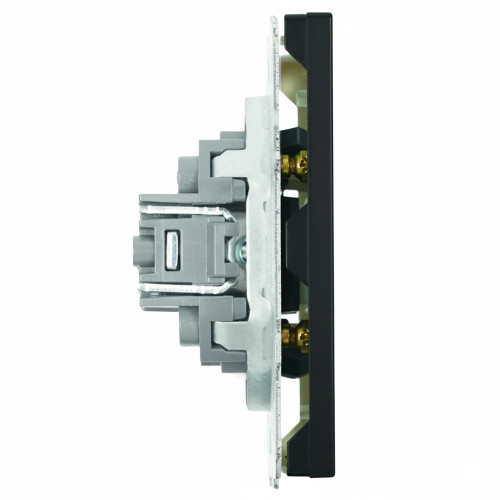 Розетка HDMI 2.0 Type A (механизм), серия Эмили, STEKKER, RST00-5118-05, черный уголь, soft touch Розетка HDMI 2.0 Type A (механизм), серия Эмили, STEKKER, RST00-5118-05, черный уголь, soft touch