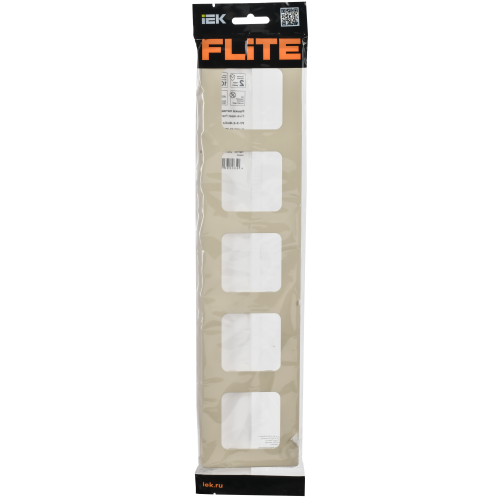 FLITE Рамка 5-местная РУ-5-К-ФлСл сливочный IEK FLITE Рамка 5-местная РУ-5-К-ФлСл сливочный IEK