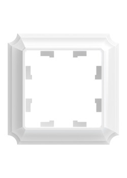 ATLASDESIGN ANTIQUE 1-постовая РАМКА, БЕЛЫЙ