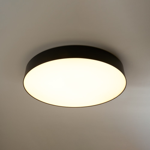Светодиодный управляемый светильник Feron AL6200 “Simple matte” тарелка 60W 3000К-6500K черный Светодиодный управляемый светильник Feron AL6200 “Simple matte” тарелка 60W 3000К-6500K черный