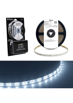 Светодиодная LED лента Feron LS606, 60SMD(5050)/m 14.4W/m 12V 3m 6500К с адаптером с вилкой в комплекте