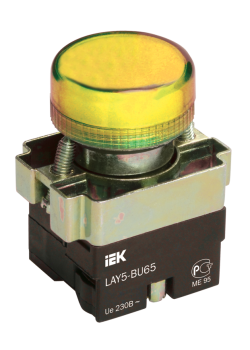 Индикатор LAY5-BU65 d=22мм желтый IEK