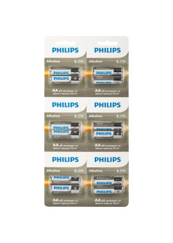 Элемент питания алкалиновый AA/LR6 1.5В Entry отрывной набор (блист. 12шт) Philips Б0064636
