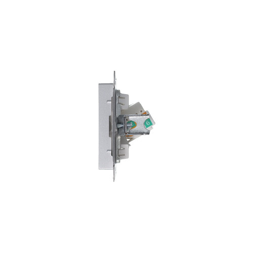 ATLASDESIGN РОЗЕТКА компьютерная RJ45 кат. 5e, механизм, АЛЮМИНИЙ