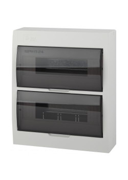 Бокс ЩРН-П-24 мод. навесной пластик IP41 SIMPLE NO-box_simple-plastic_24_surface ЭРА Б0041528
