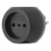 Разветвитель 3-м 6А IP20 Шар 220В черн. Rexant 11-1063-1 Разветвитель 3-м 6А IP20 Шар 220В черн. Rexant 11-1063-1