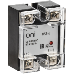 Реле твердотельное OSS-2 60А 380В AC 3-32В DC ONI