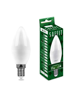 Лампа светодиодная SAFFIT SBC3711 Свеча E14 11W 230V 6400K