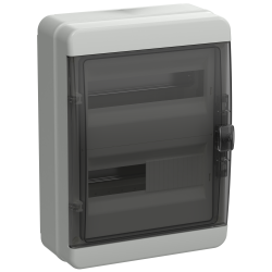 TEKFOR Корпус пластиковый КМПн-24 IP65 черная прозрачная дверь IEK