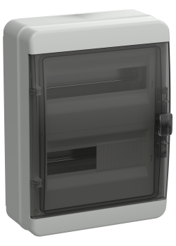 TEKFOR Корпус пластиковый КМПн-24 IP65 черная прозрачная дверь IEK