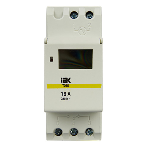 Таймер ТЭ15 цифровой 16А 230В на DIN-рейку IEK