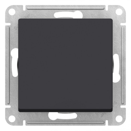 ATLASDESIGN AQUA 1-клавишный ПЕРЕКЛЮЧАТЕЛЬ, IP44, сх.6, 10АХ, механизм, КАРБОН