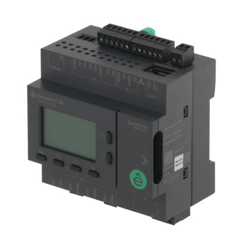 Интеллектуальное реле SR2; 24 VDC; дисплей; 12 IO: 6 DI, 4 DO (реле); 2 AI; 1xRS485, 1xRJ45 Интеллектуальное реле SR2; 24 VDC; дисплей; 12 IO: 6 DI, 4 DO (реле); 2 AI; 1xRS485, 1xRJ45
