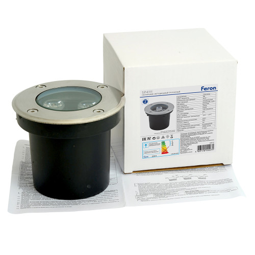 Светодиодный светильник тротуарный (грунтовый) Feron SP4111 3W 2700K 230V IP67