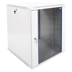 Шкаф коммутационный ЦМО ШРН-ЭКОНОМ (ШРН-Э-15.650) настенный 15U 600x650мм пер.дв.стекл 65кг серый 600мм 26.6кг 180град. 746мм