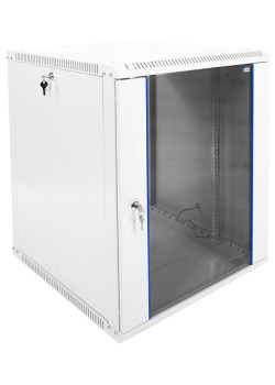 Шкаф телекоммуникационный настенный разборный ЭКОНОМ 15U (600 × 650) дверь стекло