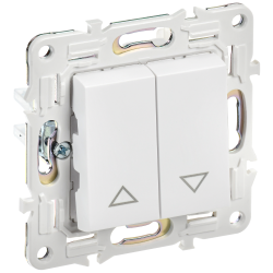 SKANDY Выключатель жалюзи 10А SK-V12W арктический белый IEK