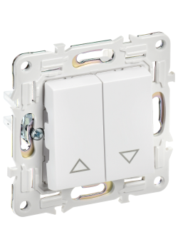 SKANDY Выключатель жалюзи 10А SK-V12W арктический белый IEK