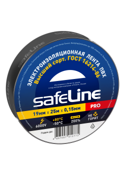 Изолента Safeline 19/25 черный
